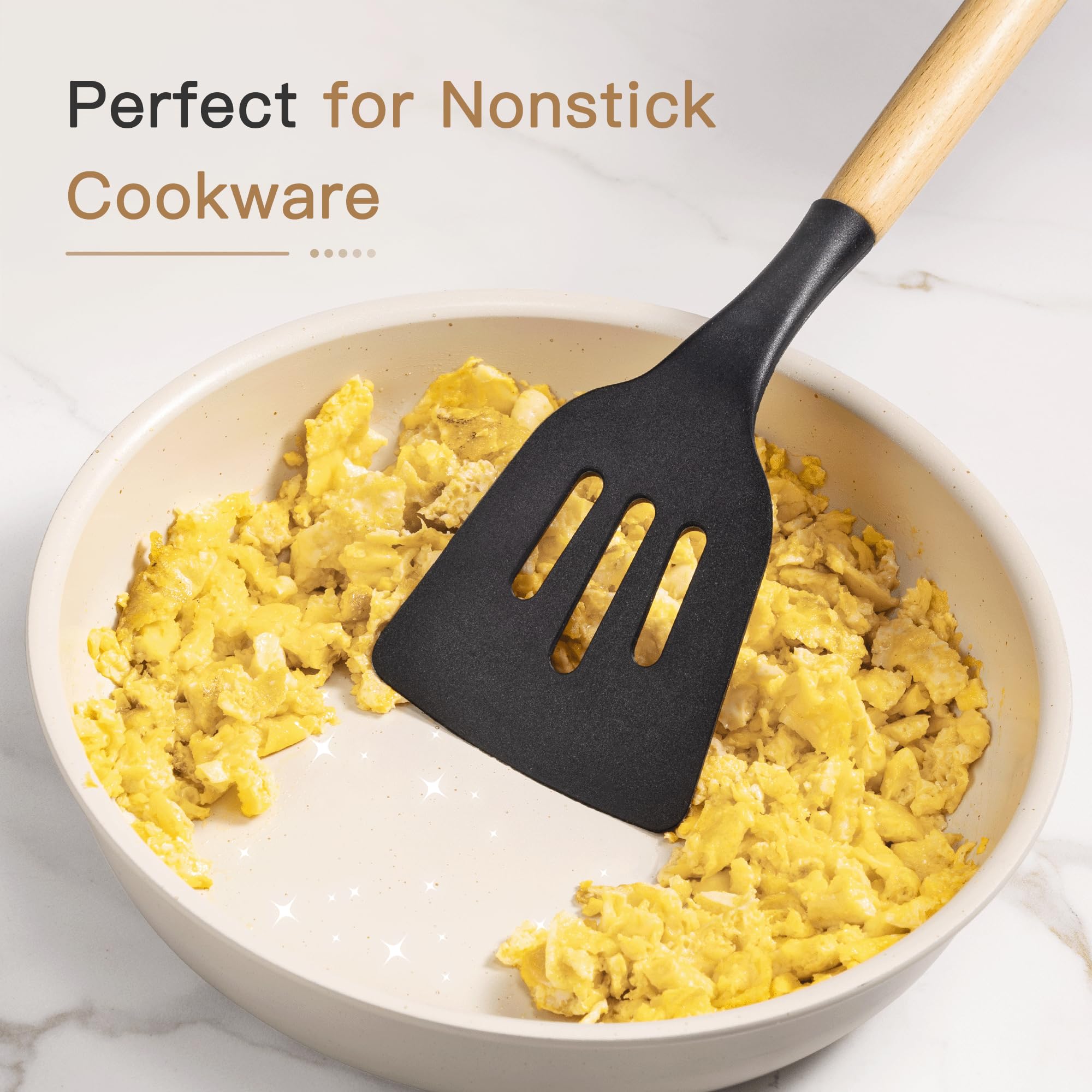 Astercook easy-hang handles keep utensils within reach