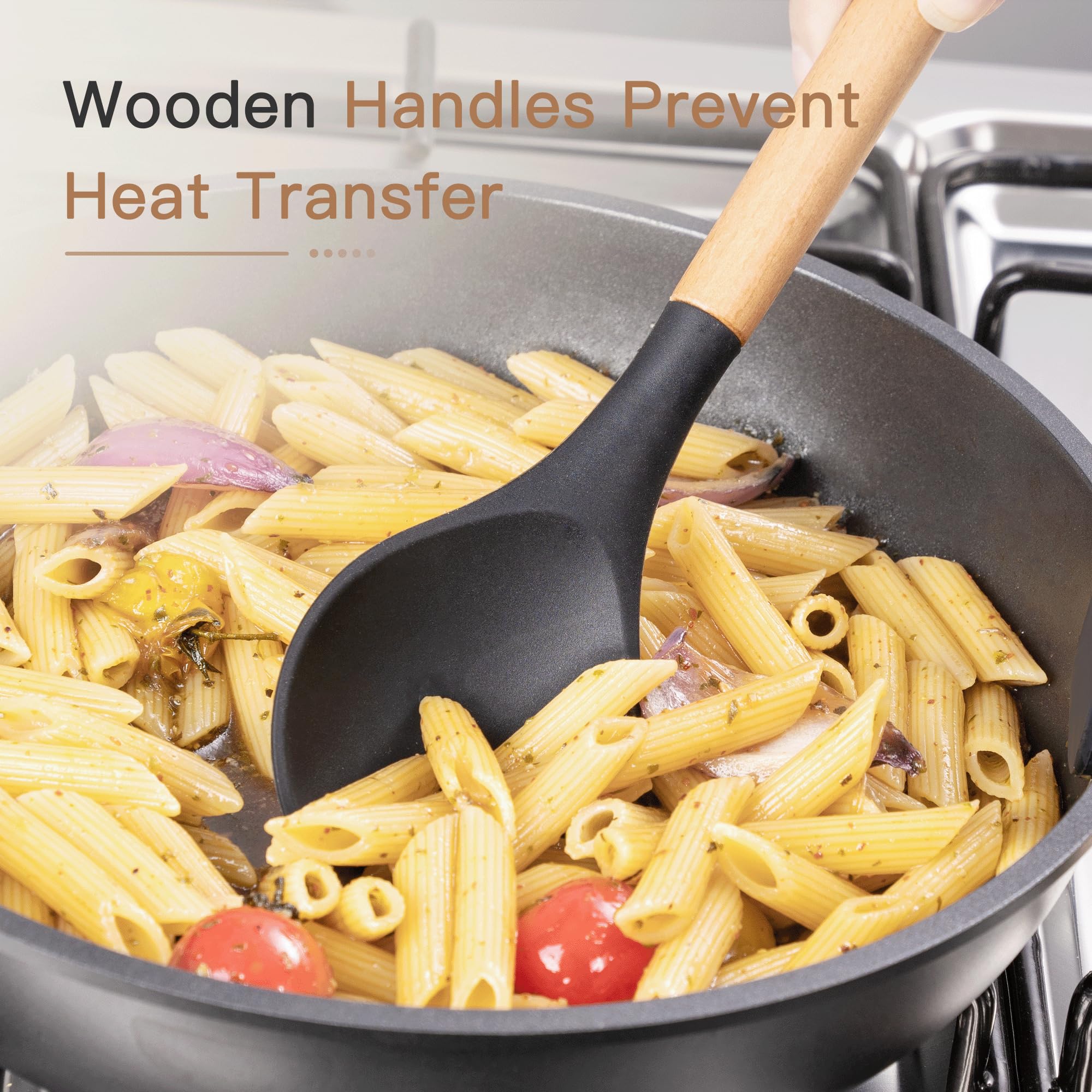 Astercook BPA-free silicone reduces odor and safe family cooking