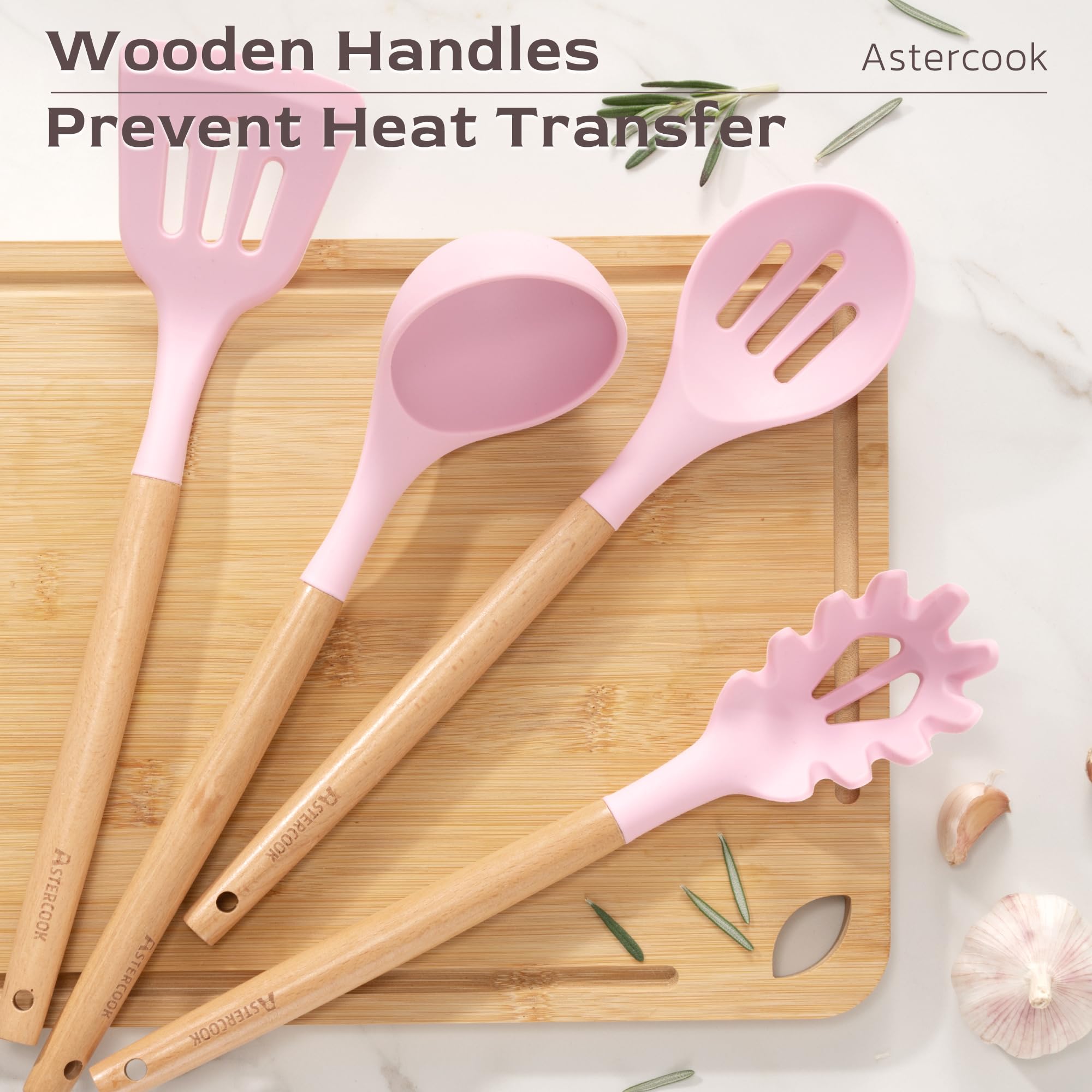 Astercook BPA-free silicone heads keep flavors pure and odors minimal.