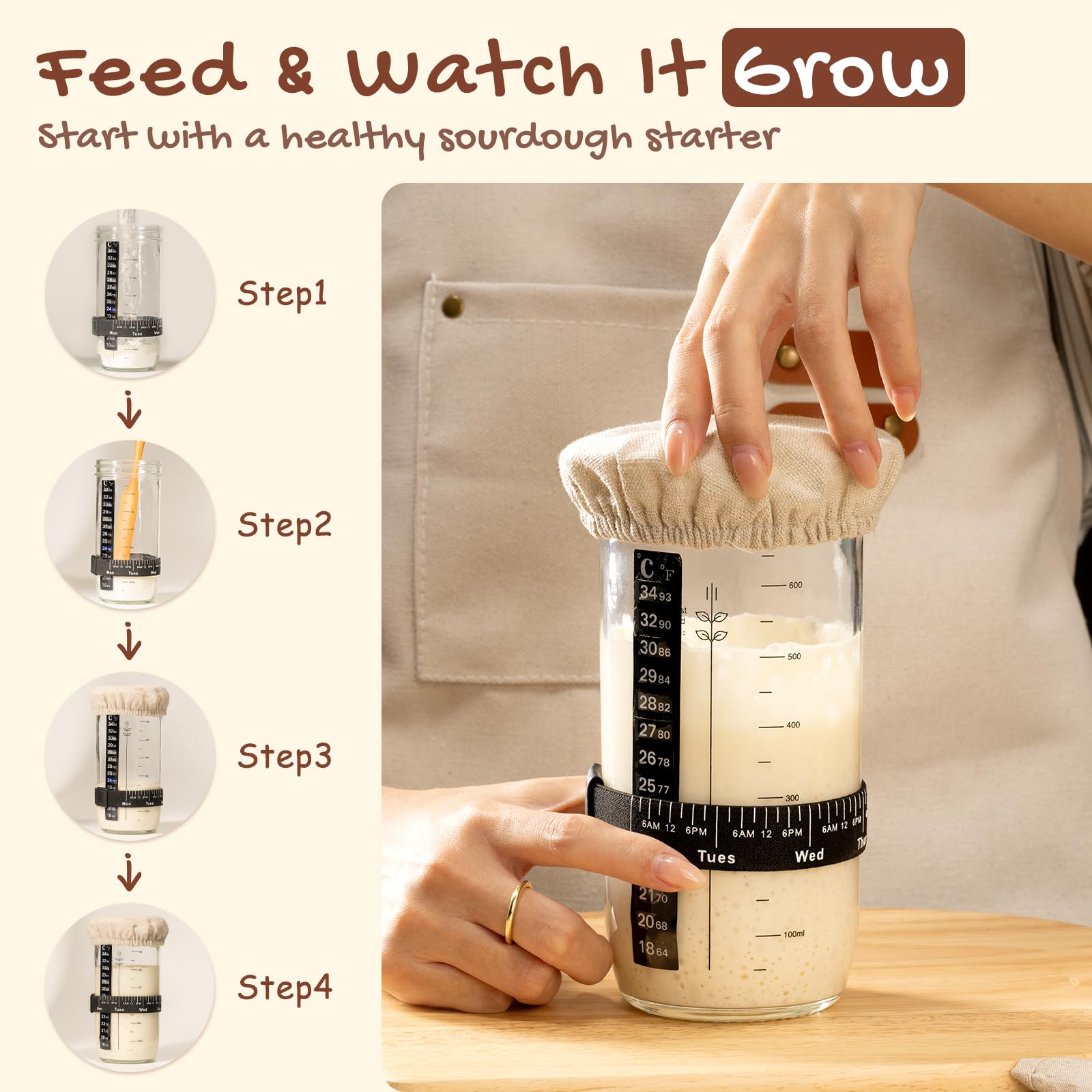 Astercook bread sling to transfer dough without tearing.