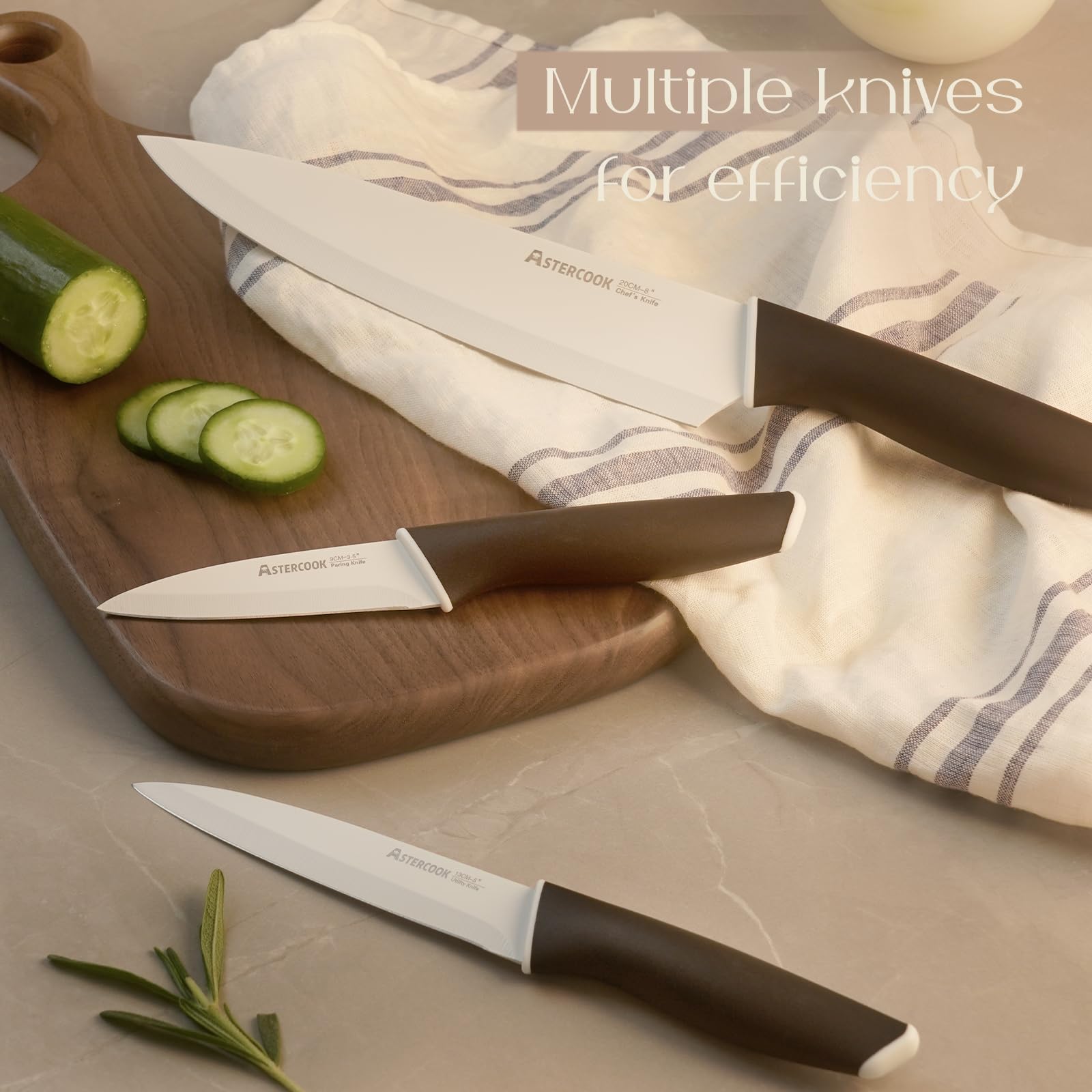 Astercook ceramic-no-stick coating promises smoother cuts and easier cleanup