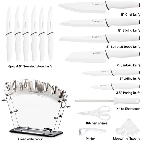 Astercook clear-block knife access emphasizes intuitive reach during meal prep.
