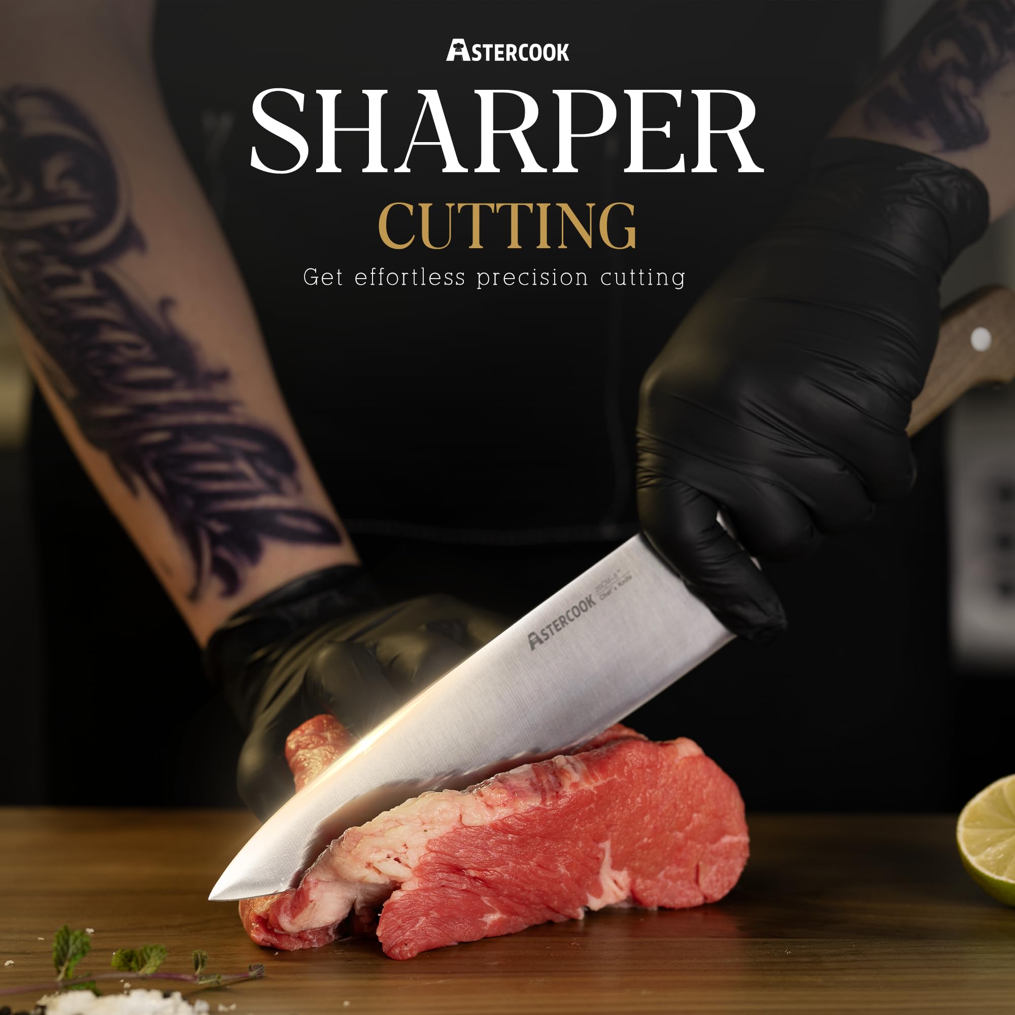 Astercook cuchillo utilidad 5 pulgadas: base versátil para tareas diarias.