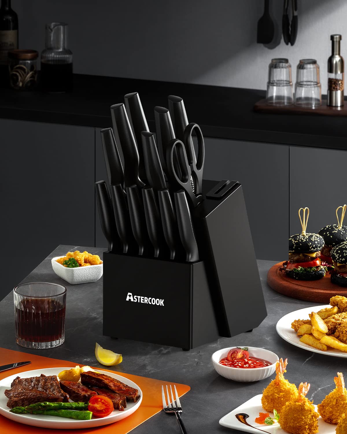 Astercook dent-free blades with anti-stick coating resist sticking for easy cleanup.