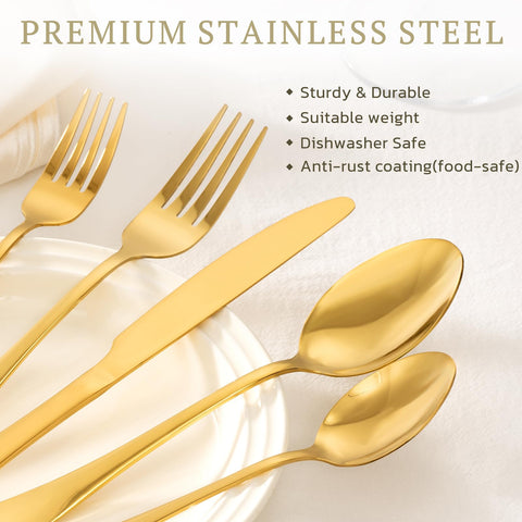 Astercook dining table setting with modern silverware arrangement