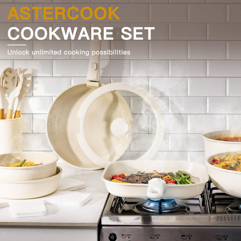 Astercook durable aluminum construction for lasting kitchen performance.
