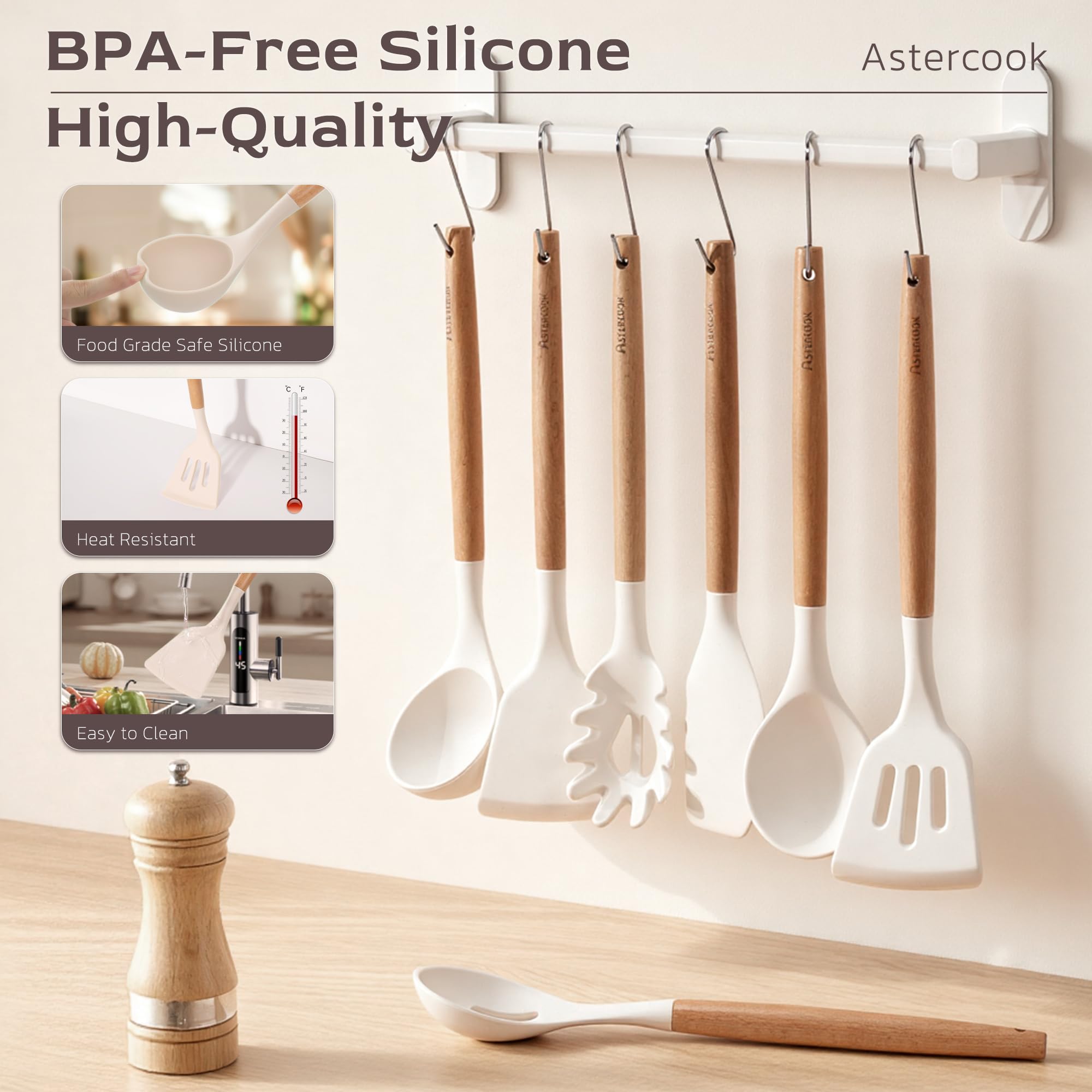 Astercook easy-hang storage keeps your kitchen organized.