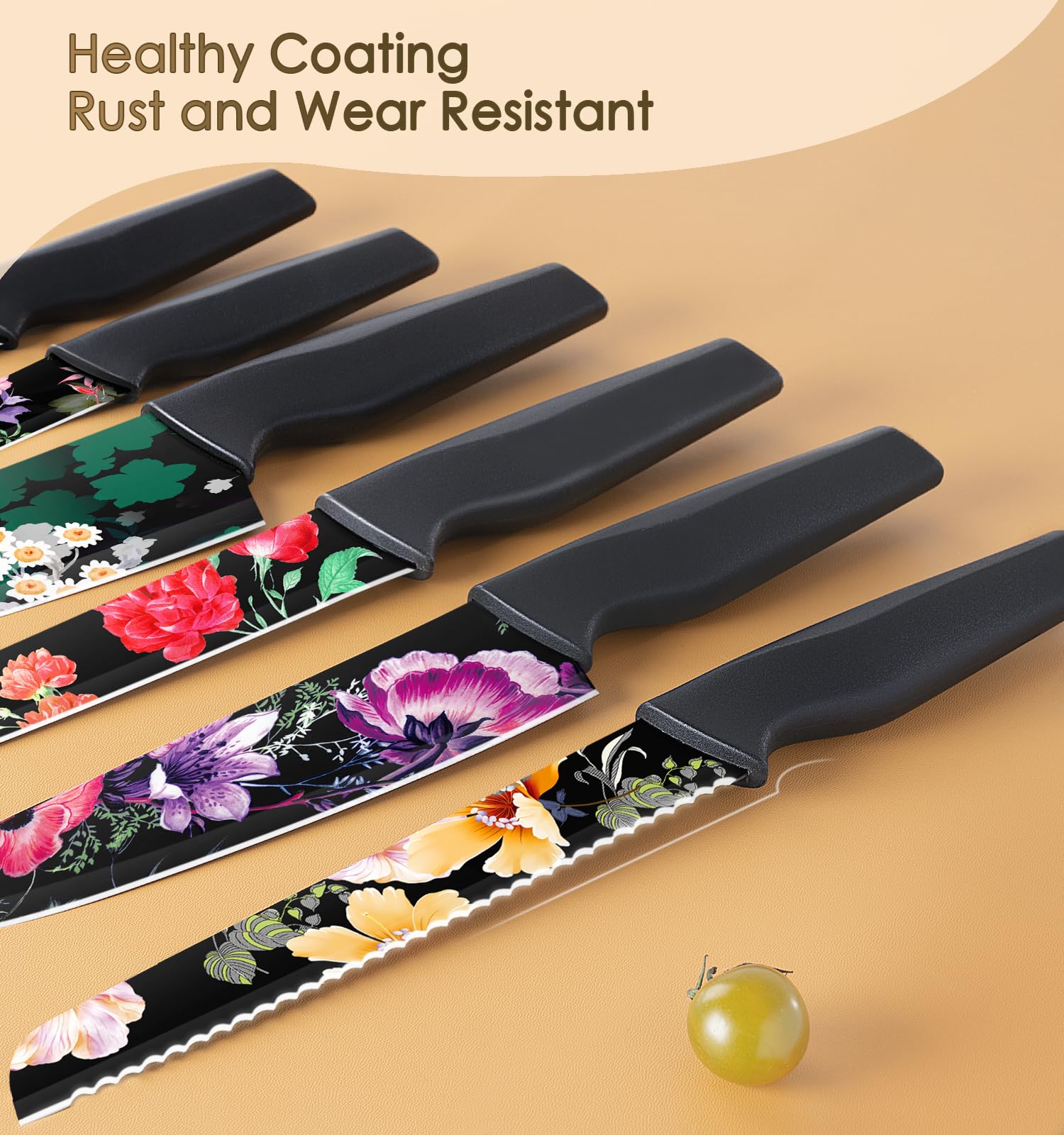 Astercook flower knife set 5-inch utility knife for everyday kitchen tasks.
