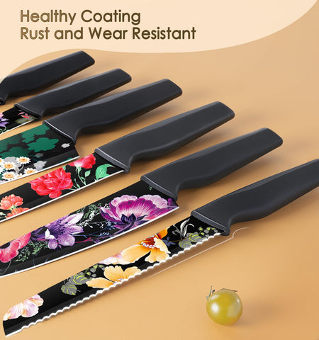 Astercook flower knife set 5-inch utility knife for everyday kitchen tasks.