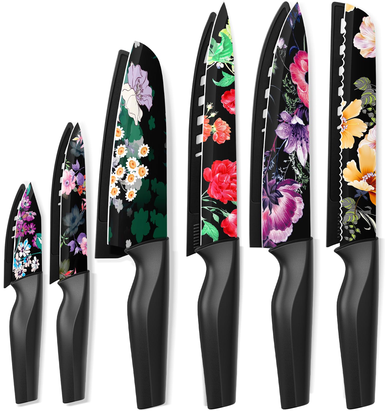 Astercook flower knife set 8-inch chef knife for precise slicing and meal prep.