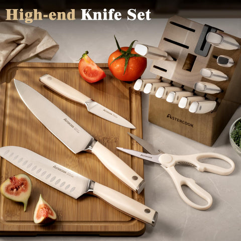 Astercook kitchen shear stored with block for handy use