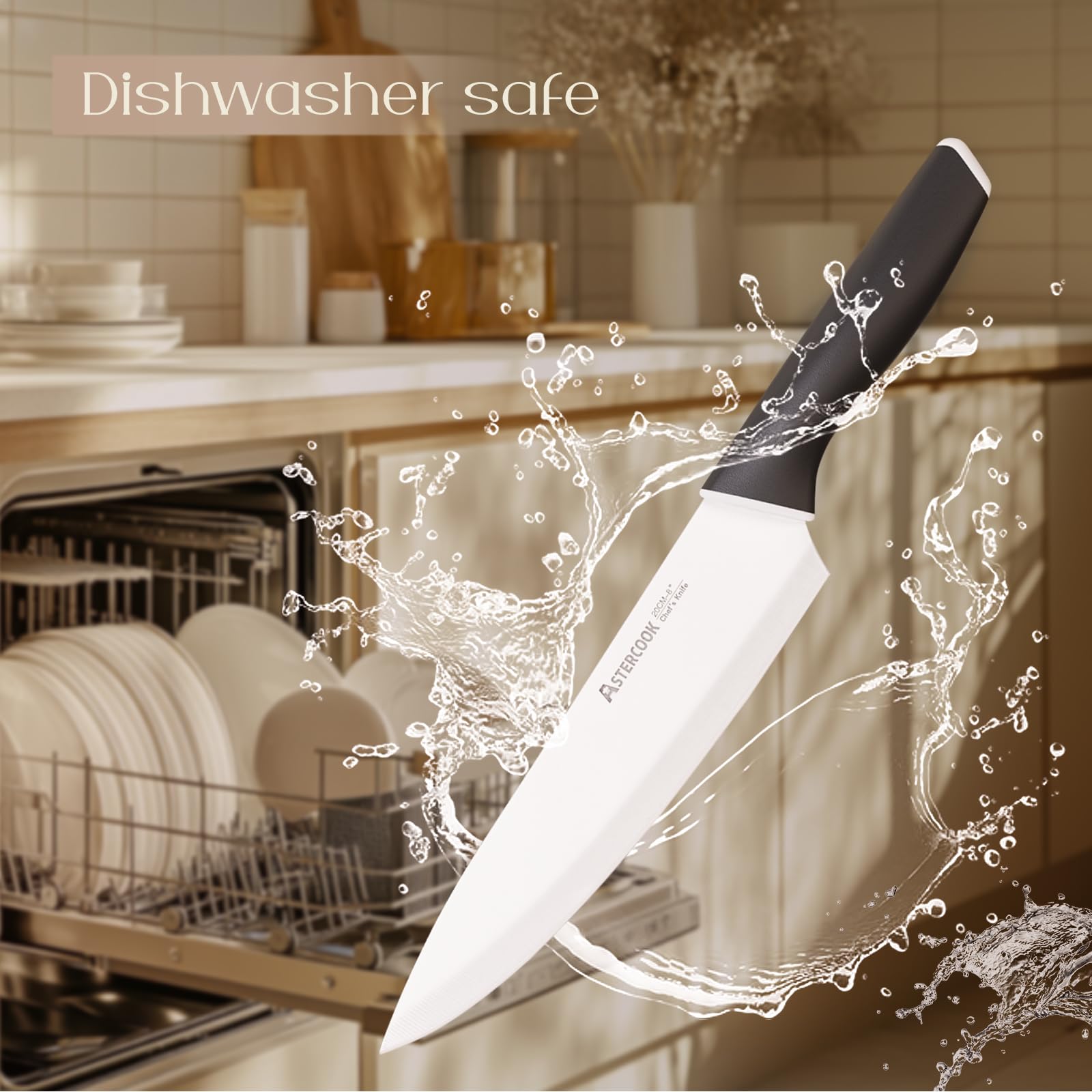 Astercook kitchen shears and block showcase compact storage and utility