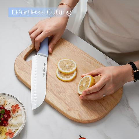Astercook kitchen shears included for versatile prep tasks.