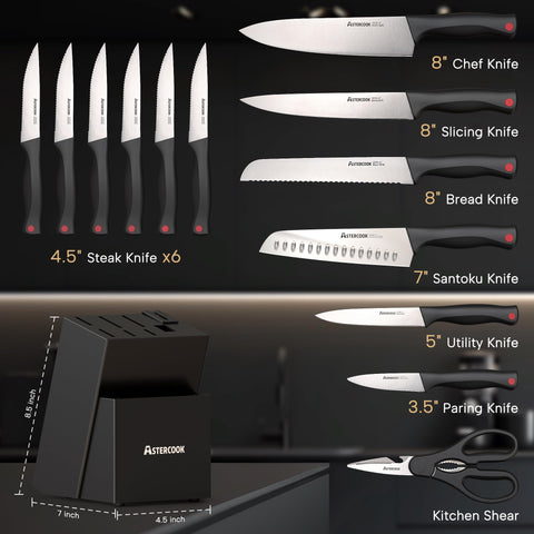 Astercook kitchen shears for versatile cutting tasks.