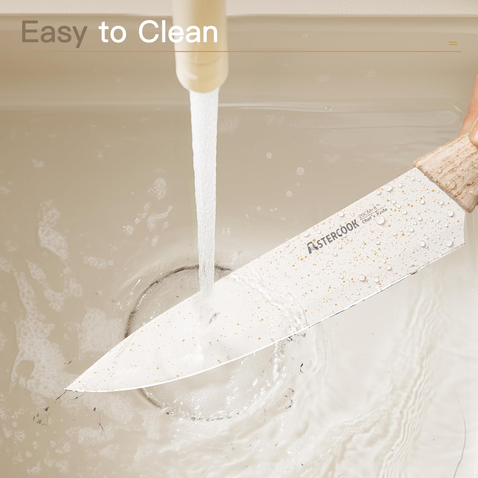 Astercook 3.5-inch paring knife for peeling and detail work