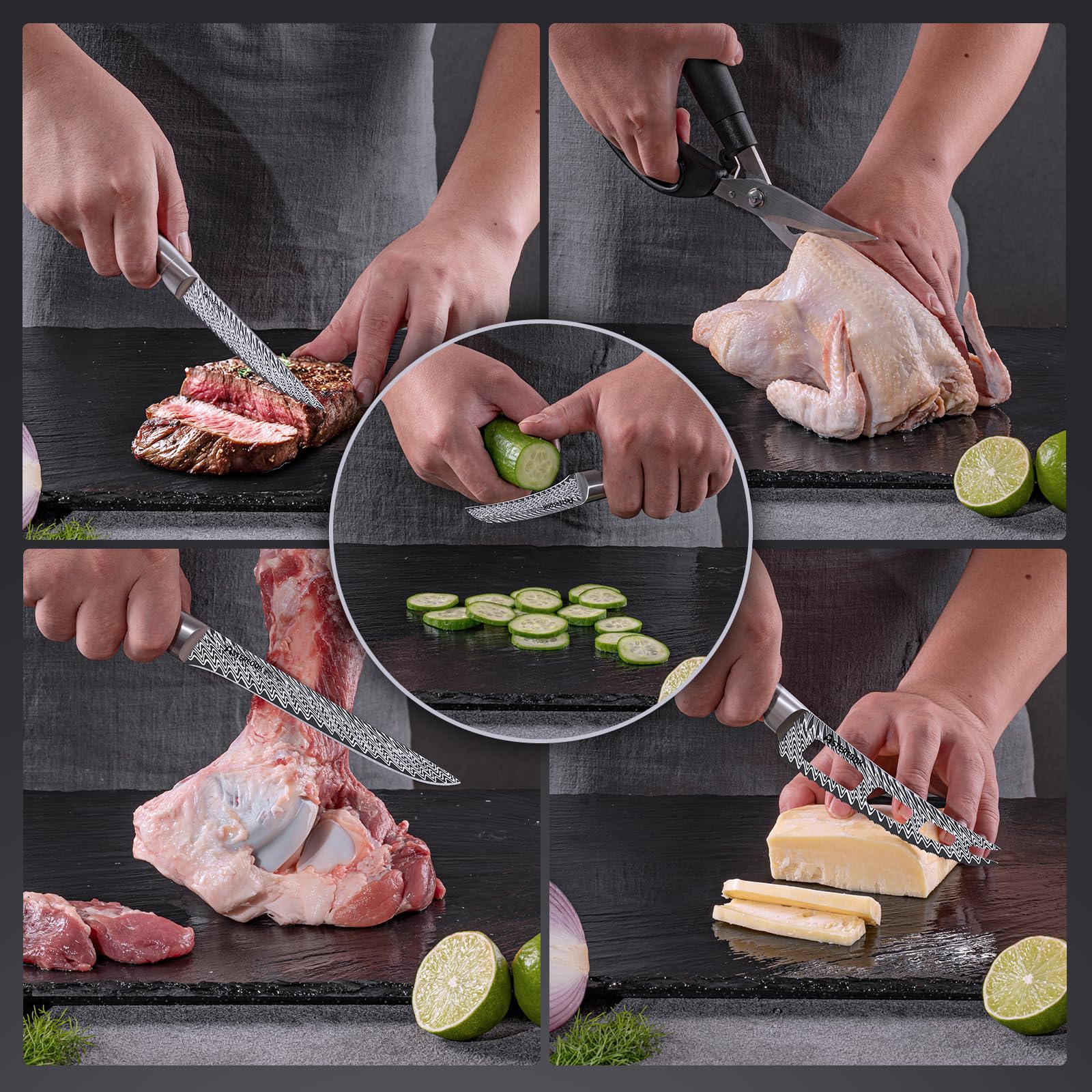 Astercook 3-inch peeling knife for fruit and veggie prep