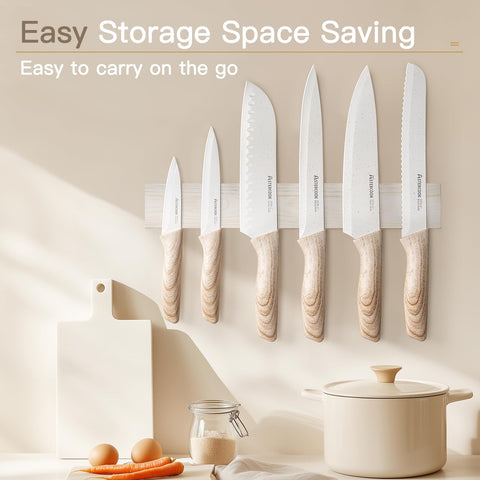 Astercook 7-inch Santoku knife for versatile chopping and precise mincing