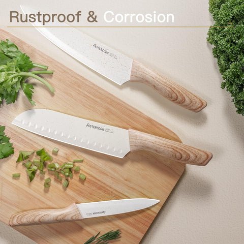 Astercook 8-inch serrated bread knife for effortless crusty slicing