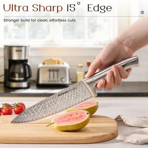 Astercook paring knife great for peeling and delicate prep.