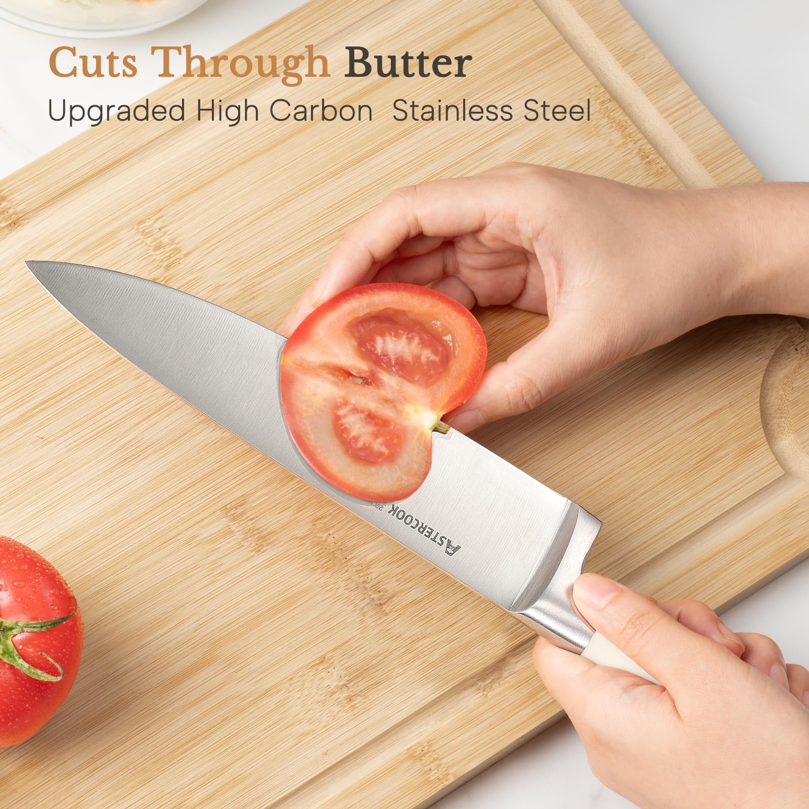 Astercook santoku knife versatile prep for everyday tasks