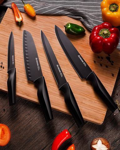 Astercook serrated bread knife delivers clean crusts and even slices.