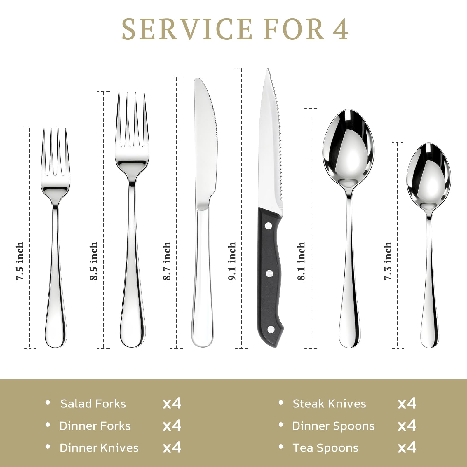 Astercook elegant dining ambience with modern silverware design