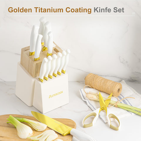 Astercook six serrated steak knives ready for clean cuts