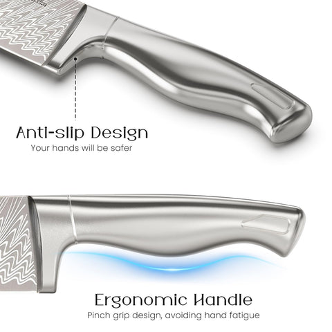 Astercook steak knives team with the set for family meals.