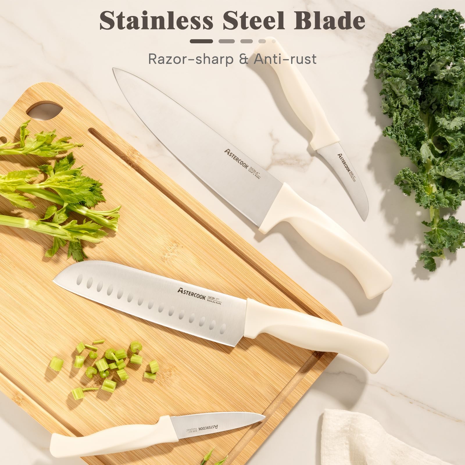 Astercook 5-inch utility/cheese/tomato knife compact and multipurpose