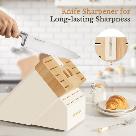 Astercook utility knife handles cheese and tomatoes with control