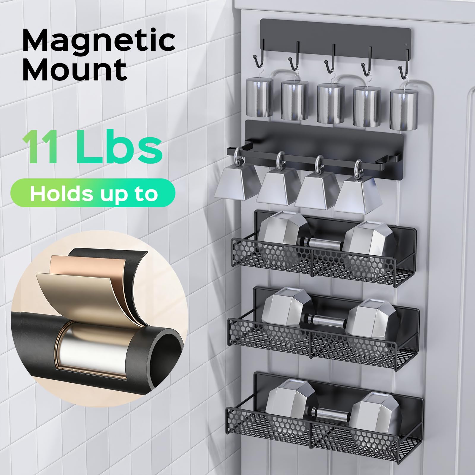 Aston Elder kitchen-magnetic-rack used to organize spices.