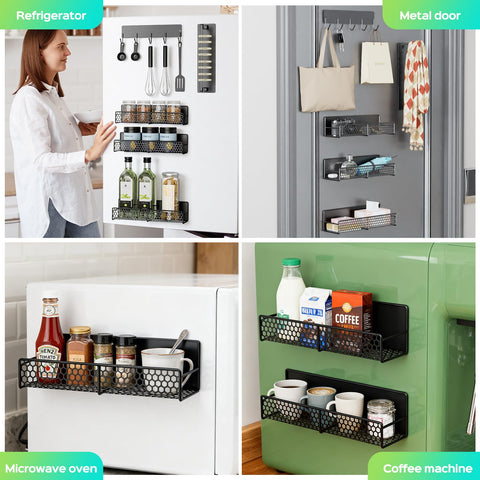 Aston Elder utensil hooks with three hooks add utensil storage on a magnetic rail.