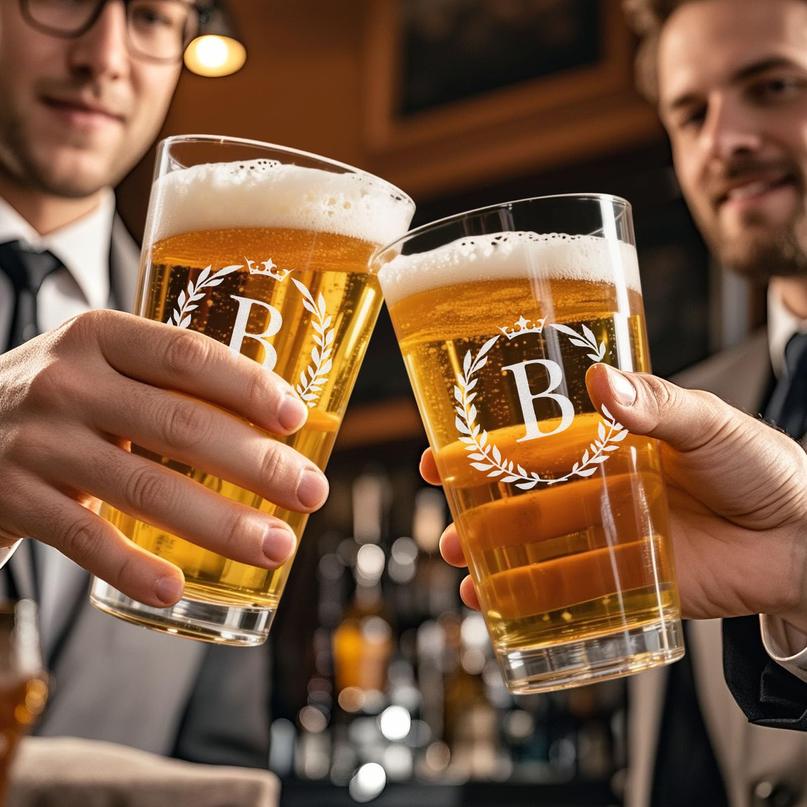 Astonlink birthday beer glass gift for men adds a personal touch.