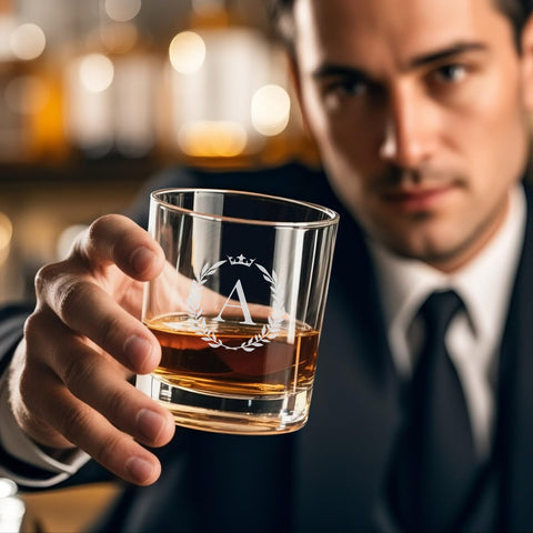 Astonlink thick old-fashioned style glass with clear clarity for bourbon or cognac