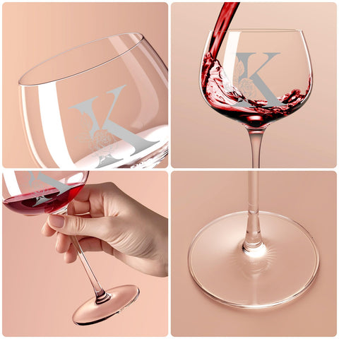 Side view of Astonlink glass showing sleek silhouette for elegant table setting.