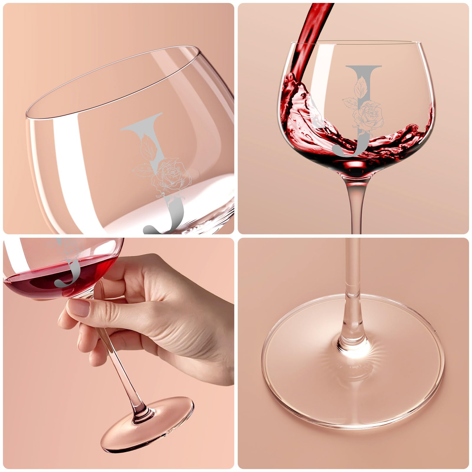 Astonlink Mother's Day wine glass personalized for mom