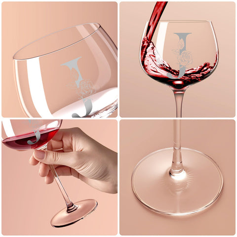 Astonlink Mother's Day wine glass personalized for mom