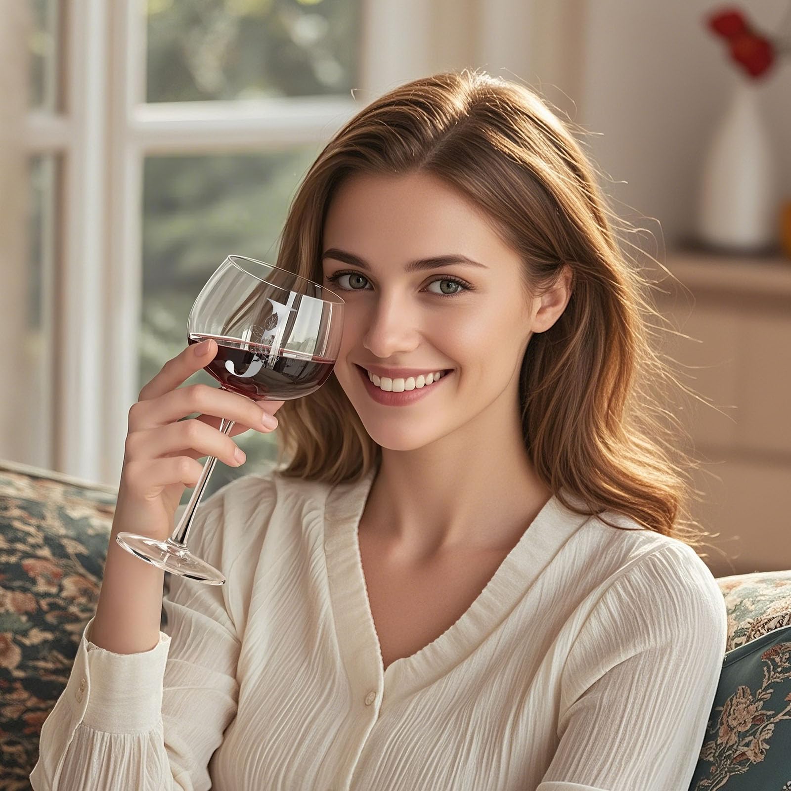 Astonlink personalized Galentines wine glass for close friends