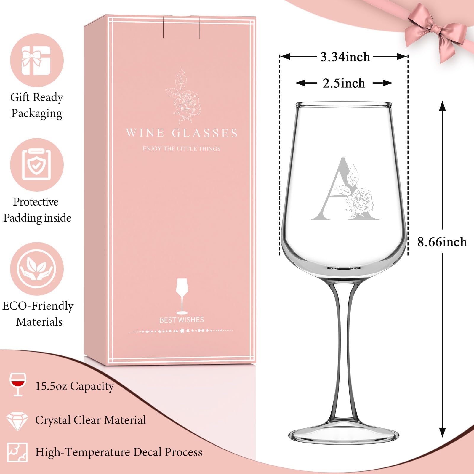 Astonlink wine glass with scratch-resistant finish for daily use