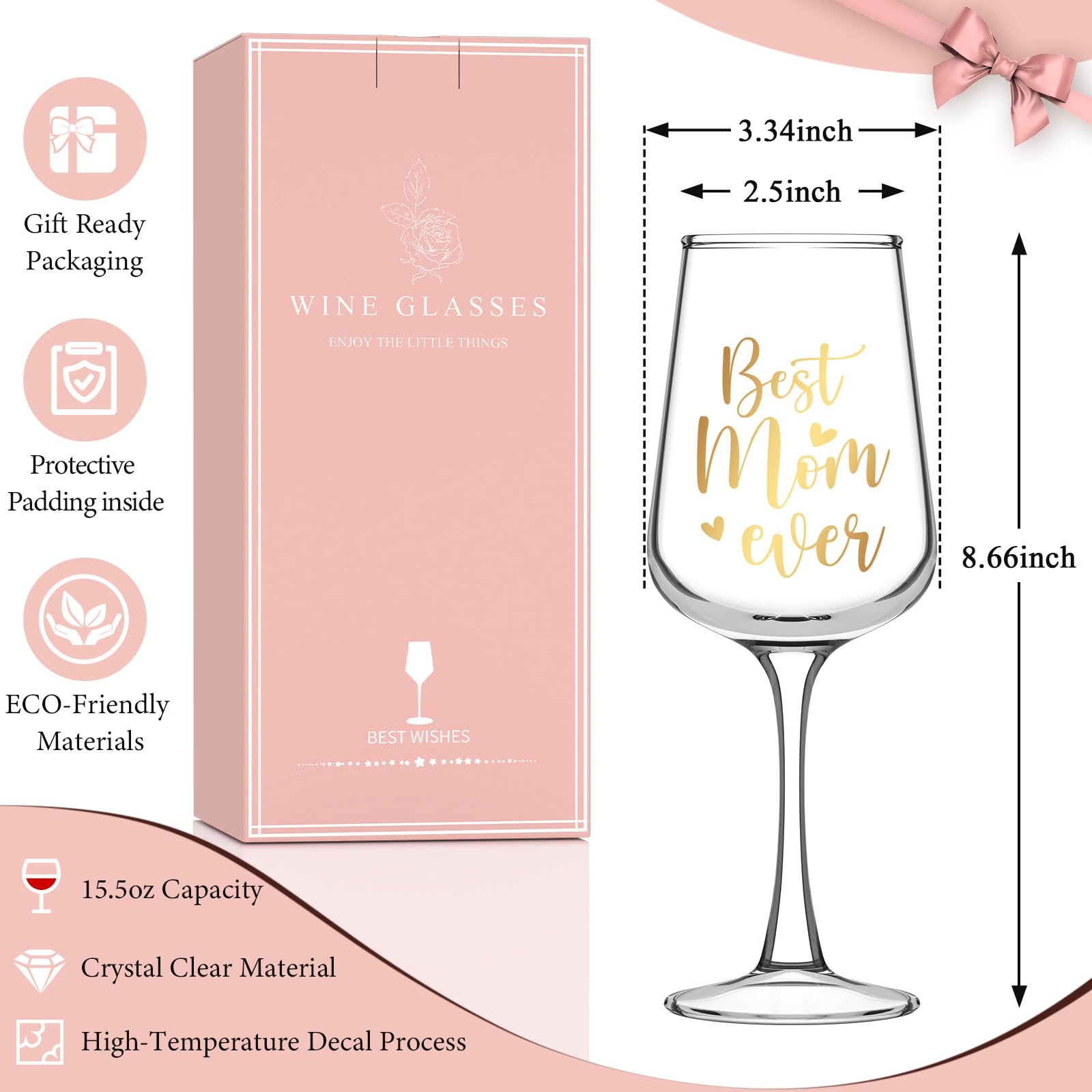 Astonlink wine glass with scratch-resistant finish for daily use
