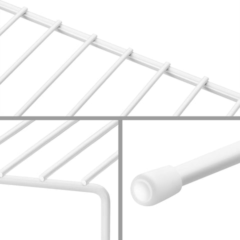 ASTOTSELL 2-pack used as a dish rack inside a kitchen cupboard