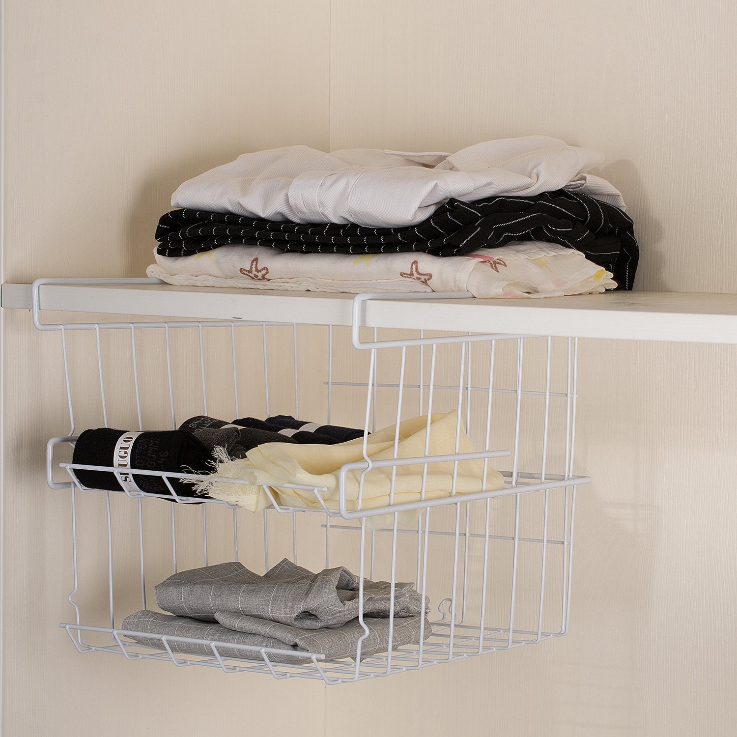 ASTOTSELL storage basket in cabinet illustrates versatile placement on shelves and desks.