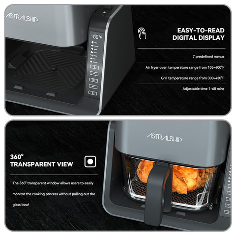 Astralship 3D carbon heating — fast heat and even crisping.