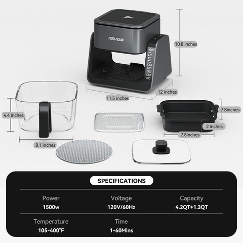 Astralship 7 presets interface — simple one-touch cooking for popular foods.