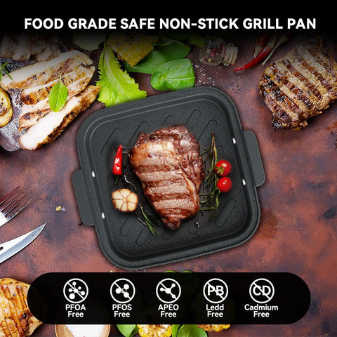 Astralship Flip Design cooking action — switch quickly between air fry and grill.