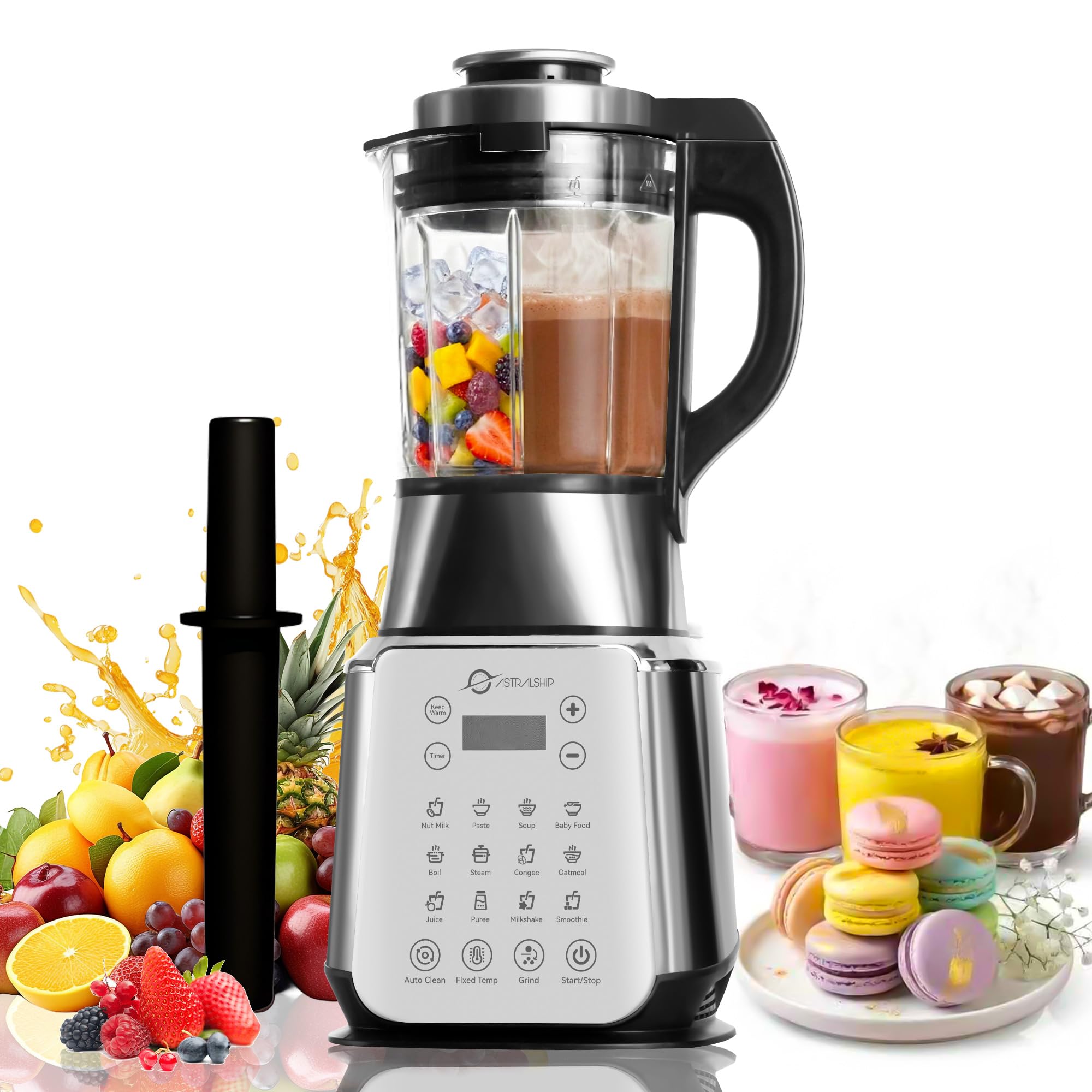 Astralship glass blender base for stable daily blending.