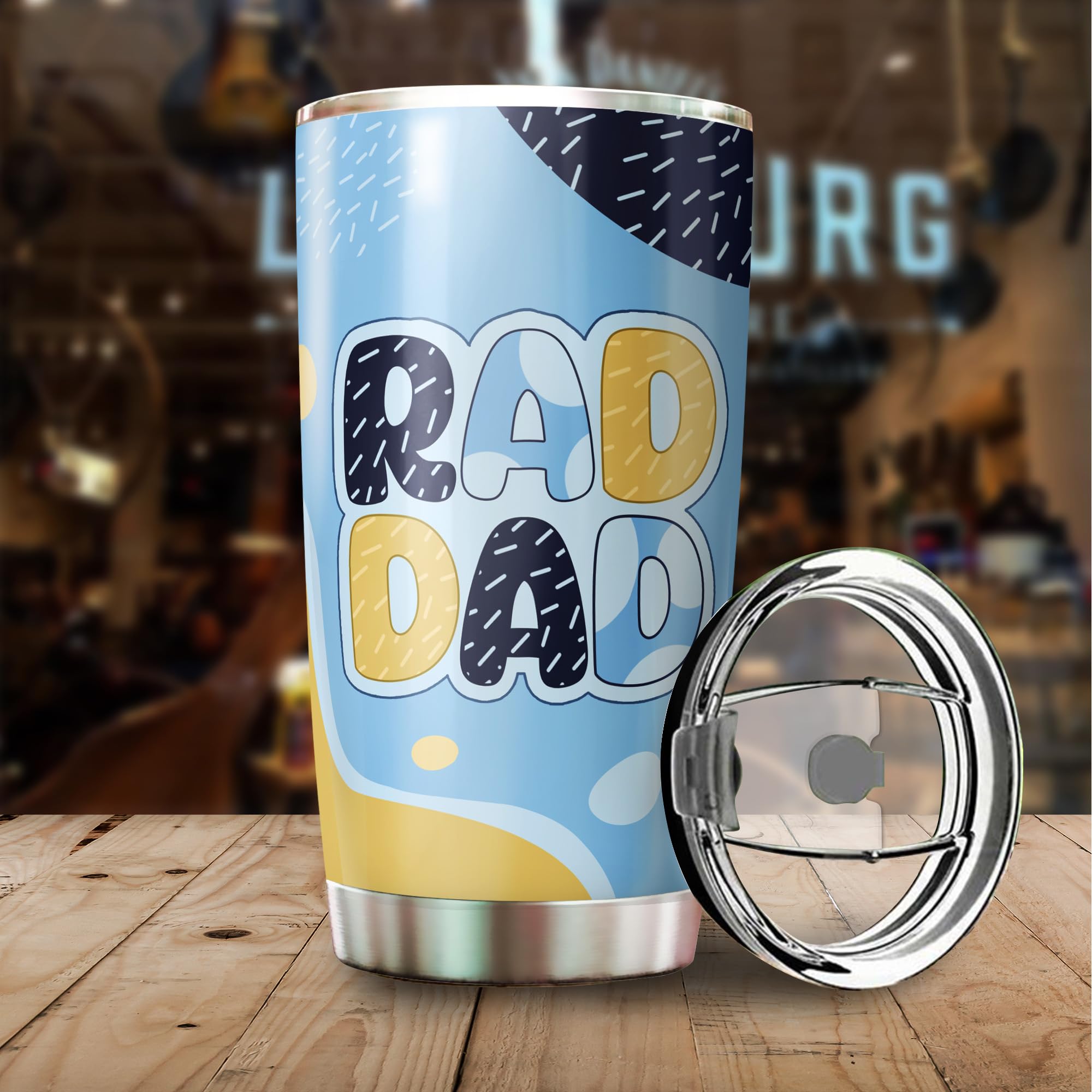 AstralWardrobe It s Dad 20oz tumbler with insulation keeps drinks hot or cold.