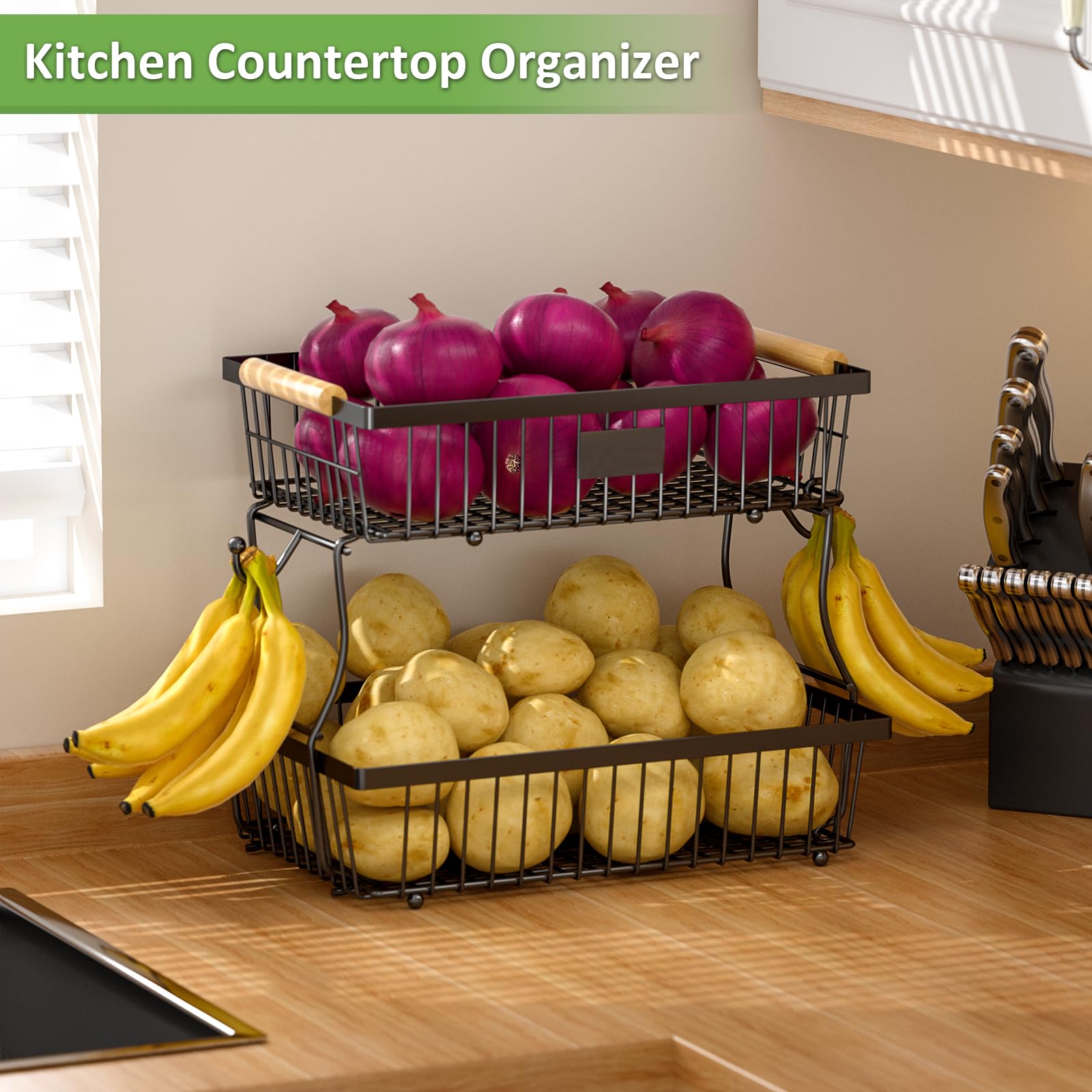 Astrorhine kitchen accessory adds simple style while keeping counters tidy.