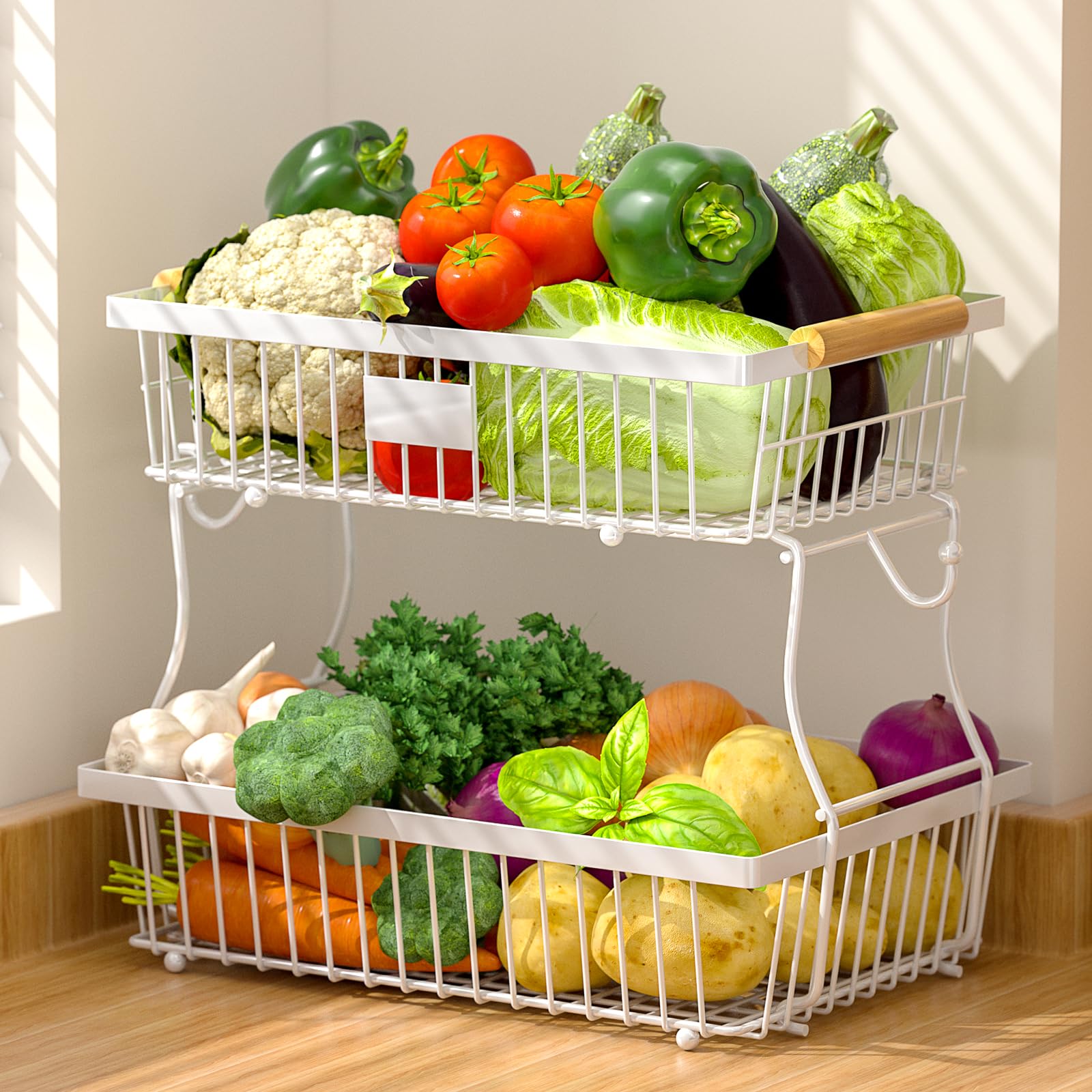 Astrorhine Large capacity storage stand holds multiple categories neatly.