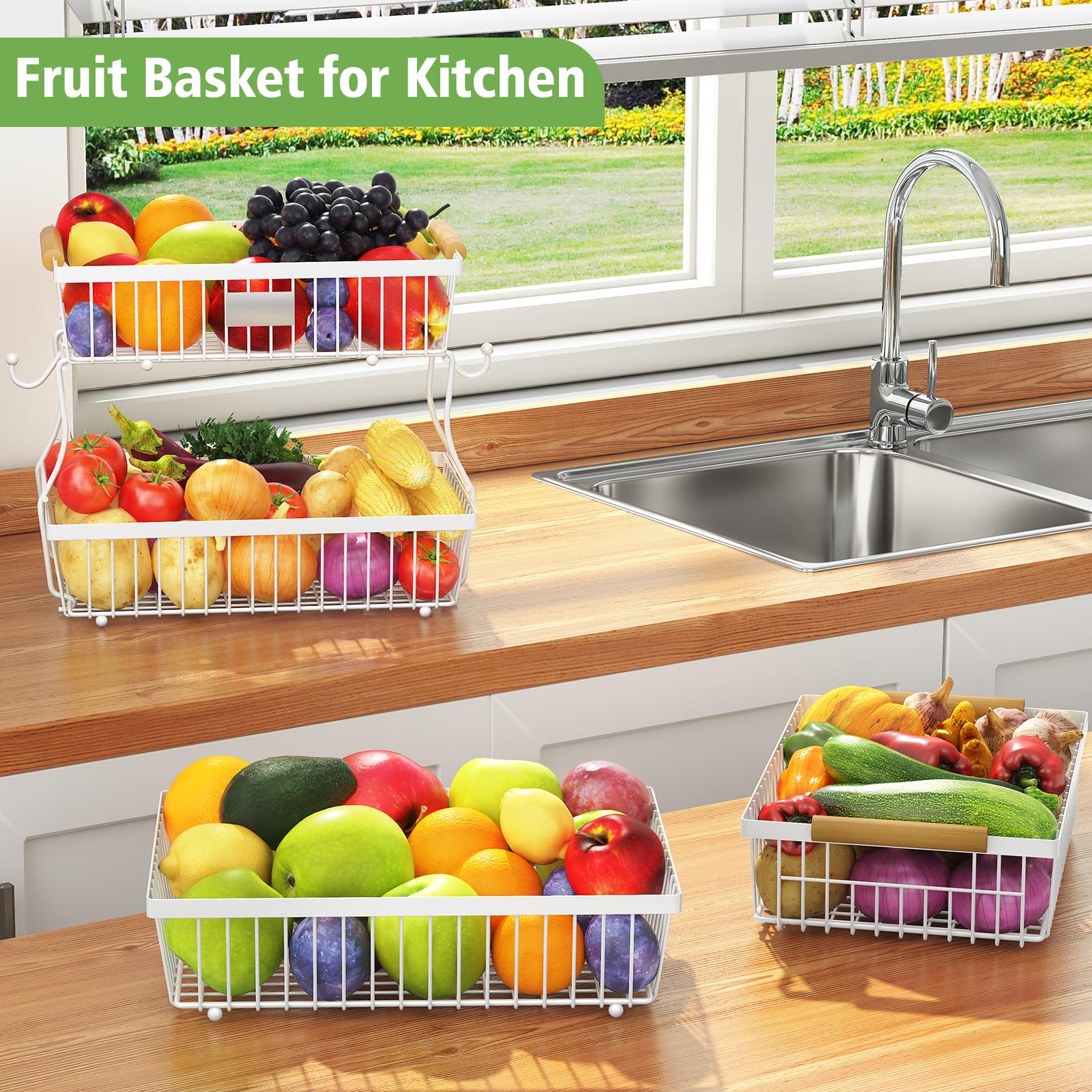 Astrorhine Stylish kitchen organizer blends with modern countertops.